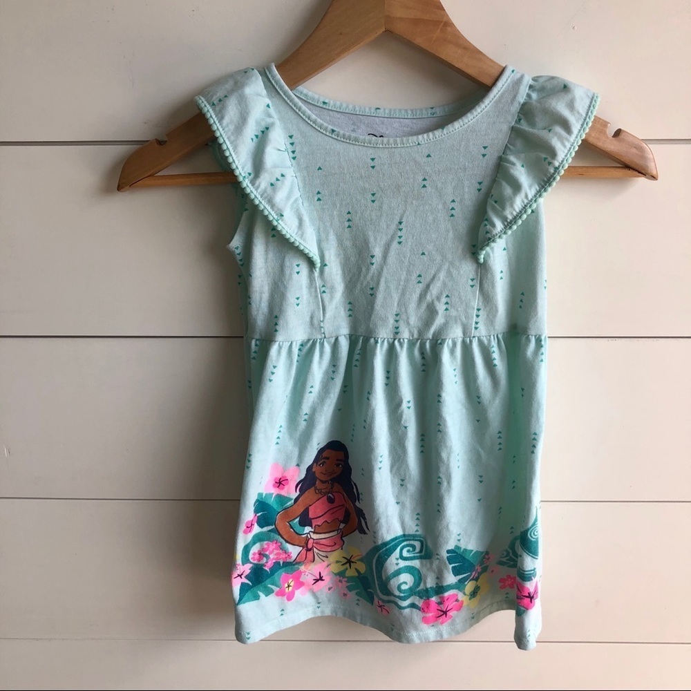 DISNEY Moana Tee with Ruffle Sleeves Size 4T
